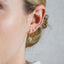 Small CZ Climber Earring, Unisex, Gold, Silver SHEMISLI - SS082 LR