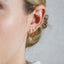 Small CZ Climber Earring, Unisex, Gold, Silver SHEMISLI - SS082 LR