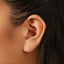 Super Tiny Triple Stones Threadless Flat Back Earring, 20,18,16ga, 5-10mm Unisex, Surgical Steel SHEMISLI SS983