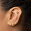 Tiny Manatee Threadless Flat Back Earring, 20,18,16ga, 5-10mm Unisex, Surgical Steel SHEMISLI SS1036
