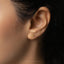 Tiny Star with Spiral Threadless Flat Back Earring, Swirl Twinkle Star, 20,18,16ga, 5-10mm Unisex, Surgical Steel SHEMISLI SS1160