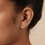 Ruby Stud, Threadless Flat Back Earring, Minimalist Style, A-SS613 SS614 SS615 SS616