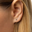 Tiny Shark Tooth Threadless Flat Back Earring, 20,18,16ga, 5-10mm Unisex, Surgical Steel SHEMISLI SS1105