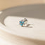 Tiny Turquoise Flower Threadless Flat Back Earring, 20,18,16ga, 5-10mm Unisex, Surgical Steel SHEMISLI SS1000