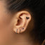 Flying Dragon Stud, Threadless Flat Back Earring, Minimalist Style, A-SS1007