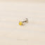 Golden Citrine Stud, Threadless Flat Back Earring, Minimalist Style, A-SS625 SS626 SS627 SS628