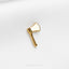 a gold colored hammer on a white background