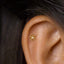 Tiny Open Flower Threadless Flat Back Earring, 20,18,16ga, 5-10mm Unisex, Surgical Steel SHEMISLI SS731
