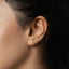 Tiny Half Circle Threadless Flat Back Earring, 20,18,16ga, 5-10mm Unisex, Surgical Steel SHEMISLI SS1247