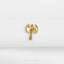 a hammer and sick symbol on a white cloth