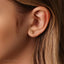 Small Wolf Head Threadless Flat Back Earring, 20,18,16ga, 5-10mm, Unisex, Surgical Steel, SHEMISLI SS580