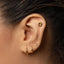 Violet Stud, Threadless Flat Back Earring, Minimalist Style, A-SS1048
