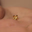 Violet Stud, Threadless Flat Back Earring, Minimalist Style, A-SS1048