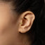 Violet Stud, Threadless Flat Back Earring, Minimalist Style, A-SS1048