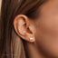 Tiny Walking Cat Threadless Flat Back Earring, 20,18,16ga, 5-10mm Unisex, Surgical Steel SHEMISLI SS991