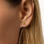 Scarab Beetle Stud, Threadless Flat Back Earring, Minimalist Style, A-SS1070