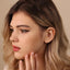 Emerald Stud, Threadless Flat Back Earring, Minimalist Style, A-SS507 SS508 SS509 SS510