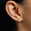Dainty 5 leaf Threadless Flat Back Earring, 20,18,16ga, 5-10mm Unisex, Surgical Steel SHEMISLI SS734