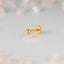 Tiny Ball Threadless Flat Back Earrings, 20,18,16ga, 5-10mm, Unisex, Surgical Steel, SHEMISLI SS500, SS501, SS502