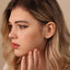 Emerald Stud, Threadless Flat Back Earring, Minimalist Style, A-SS507 SS508 SS509 SS510