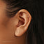Tiny Moon Threadless Flat Back Earring, 20,18,16ga, 5-10mm Unisex, Surgical Steel SHEMISLI SS907