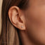 Tiny 5 Pointed Star Threadless Flat Back Earring, 20,18,16ga, 5-10mm Unisex, Surgical Steel SHEMISLI SS992