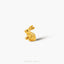 Tiny Bunny Threadless Flat Back Earring, 20,18,16ga, 5-10mm Unisex, Surgical Steel SHEMISLI SS1013