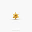 Tiny Daffodil Threadless Flat Back Earring, March Birth Flower, 20,18,16ga, 5-10mm Unisex, Surgical Steel SHEMISLI SS1049