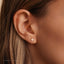 Tiny Cactus Threadless Flat Back Earring, 20,18,16ga, 5-10mm Unisex, Surgical Steel SHEMISLI SS918