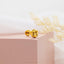 Lily-of-the-Valley Stud, Threadless Flat Back Earring, Minimalist Style, A-SS1051