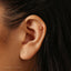 Teardrop Stud, Threadless Flat Back Earring, Minimalist Style, A-SS851