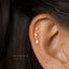 Teardrop Shape Stud, Threadless Flat Back Earring, Minimalist Style, A-SS723 SS724 SS768