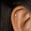Tiny Comma Threadless Flat Back Earring, 20,18,16ga, 5-10mm Unisex, Surgical Steel SHEMISLI SS718