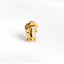 a gold ring with a skull on it