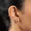 Tiny Cub Bear Threadless Flat Back Earring, 20,18,16ga, 5-10mm Unisex, Surgical Steel SHEMISLI SS1025