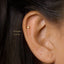 Tiny Square Stone Threadless Flat Back Earring, 20,18,16ga, 5-10mm, Unisex, Surgical Steel, SHEMISLI SS556