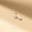 Tiny 3D Triangle Threadless Flat Back Earring, 20,18,16ga, 5-10mm Unisex, Surgical Steel SHEMISLI SS999