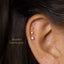 Alexandrite Lavender Stud, Threadless Flat Back Earring, Minimalist Style, A-SS609 SS610 SS611 SS612