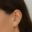 Tiny Crying Sad Face Emoji Threadless Flat Back Earring, 20,18,16ga, 5-10mm Unisex, Surgical Steel SHEMISLI SS1006