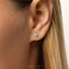 Tiny Spooky Ghost Face Threadless Flat Back Earring, 20,18,16ga, 5-10mm Unisex, Surgical Steel SHEMISLI SS1111