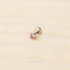 Alexandrite Lavender Stud, Threadless Flat Back Earring, Minimalist Style, A-SS609 SS610 SS611 SS612