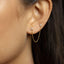 Two Piercings Clover Stud, Earring, Minimalist Style, A-SS147 SS317 SS318 SS319 SS320