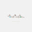Dainty Baguette Chain Stud, White, Emerald, Turquoise, Sapphire, Black, Unisex, Gold, Silver SHEMISLI SS332, SS302, SS303, SS304, SS305