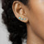 Tiny Turquoise Stone Flower Stud, Unisex, Gold, Silver SHEMISLI - SS152, SS080, SS323