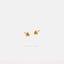 Super Tiny 3 beads Stud Earring, Unisex, Gold, Silver - SS081