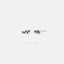 Emerald Zigzag Earring, Unisex, Gold, Silver SHEMISLI - SS256 LR