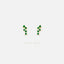 Emerald Zigzag Earring, Unisex, Gold, Silver SHEMISLI - SS256 LR