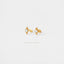 Tiny CZ stone Teardrop Stud, Unisex, Gold, Silver SHEMISLI - SS014