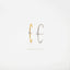 Stud Lobe cuff earring With Stone, Unisex, Gold, Silver SHEMISLI - SS194