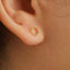 Dotty Open Circle Stud, Earring, Minimalist Style, A-SS132